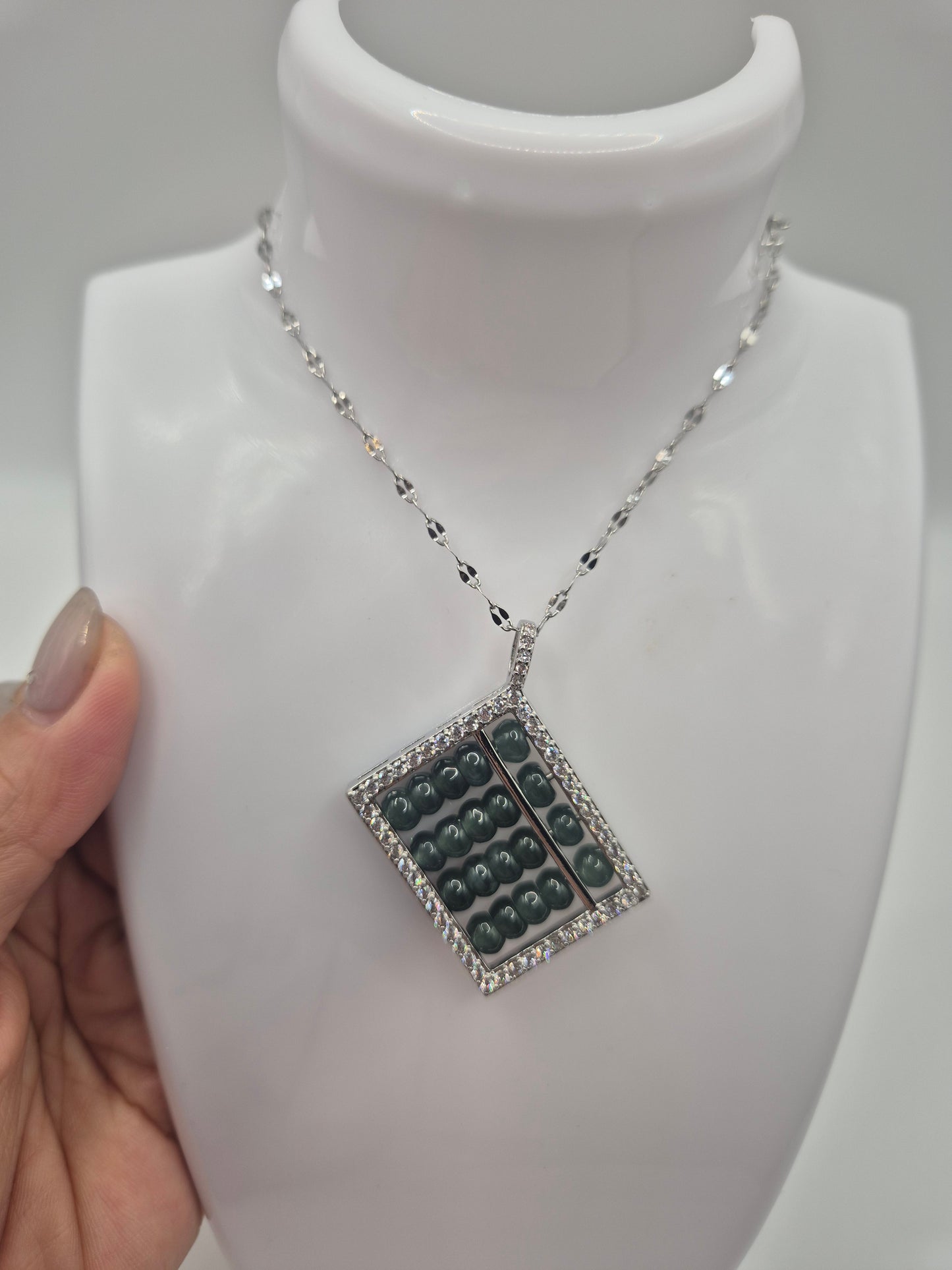 Abacus Jadeite Pendant
