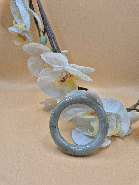 #060 - Grey Mist Jadeite Bangle - 50mm