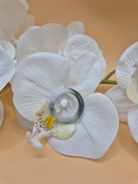 #031 - Olive Bloom Jadeite Ring