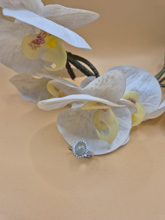 #074 - Bloomlight Jadeite Ring (Adjustable)