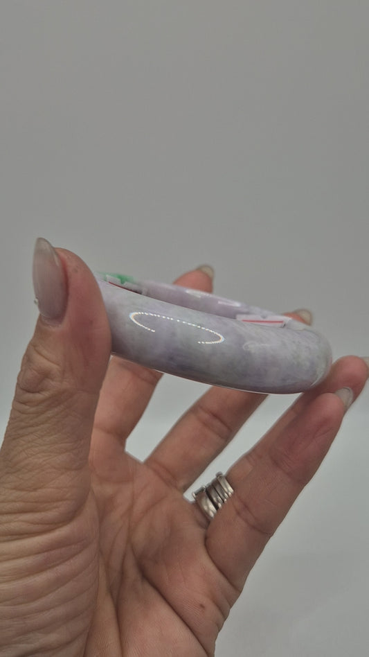 Spring Blossom Jade Bangle 53mm
