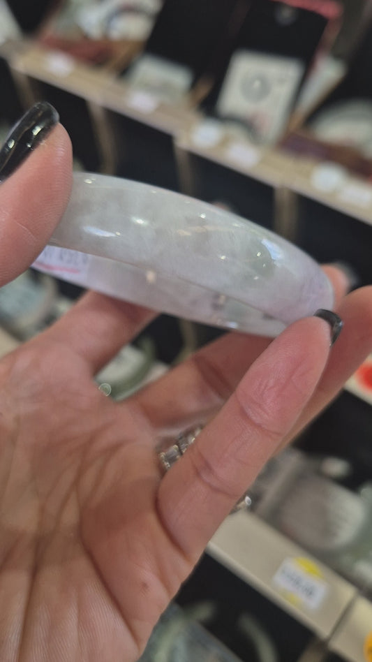 Moonveil Whisper Jadeite Bangle 59mm