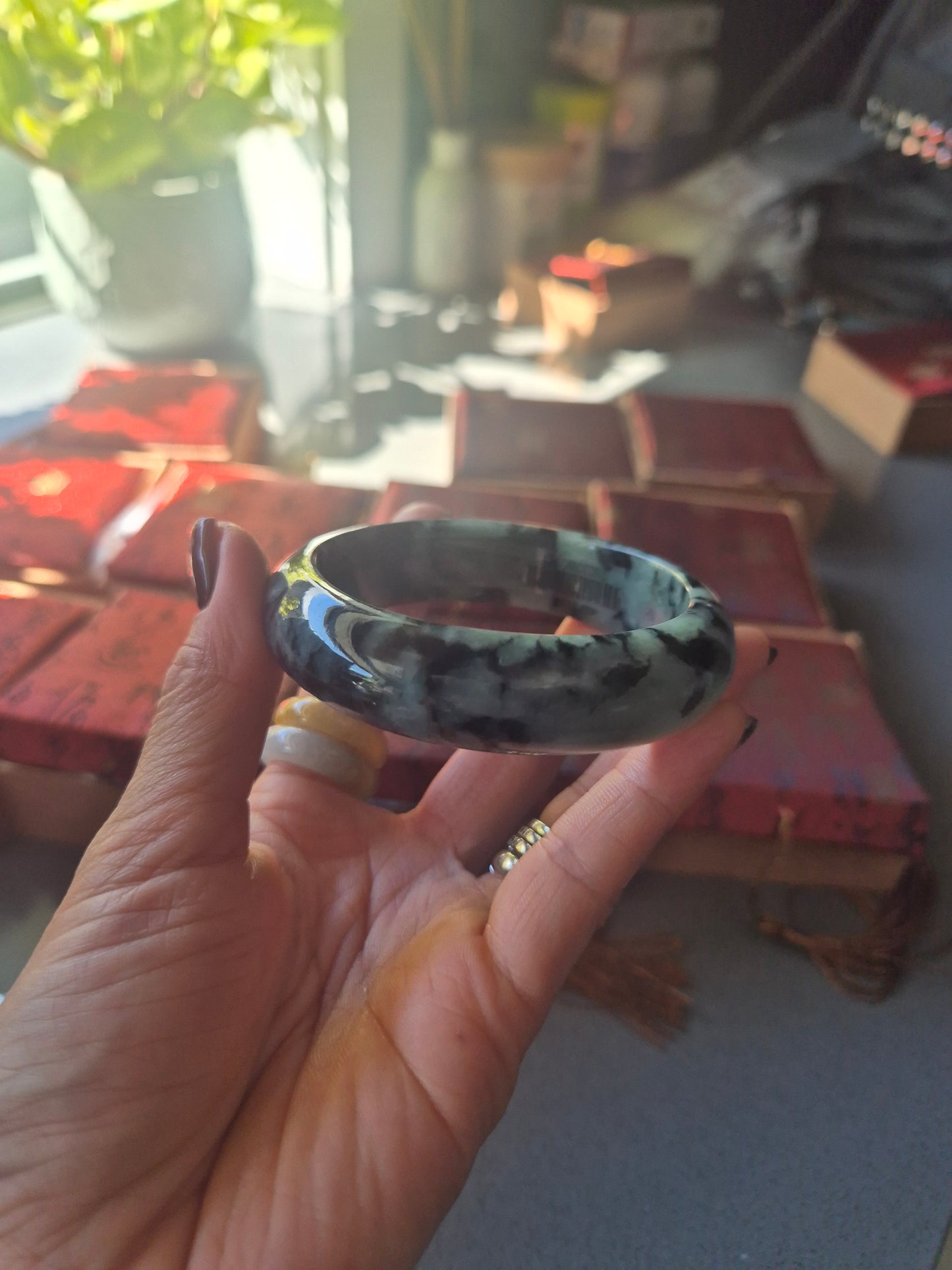 Midnight Jade Bangle 58.3mm