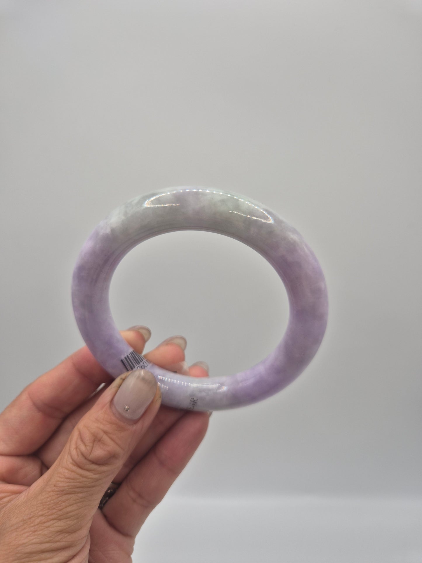 Lavender Whisper Jade Bangle 54.5mm