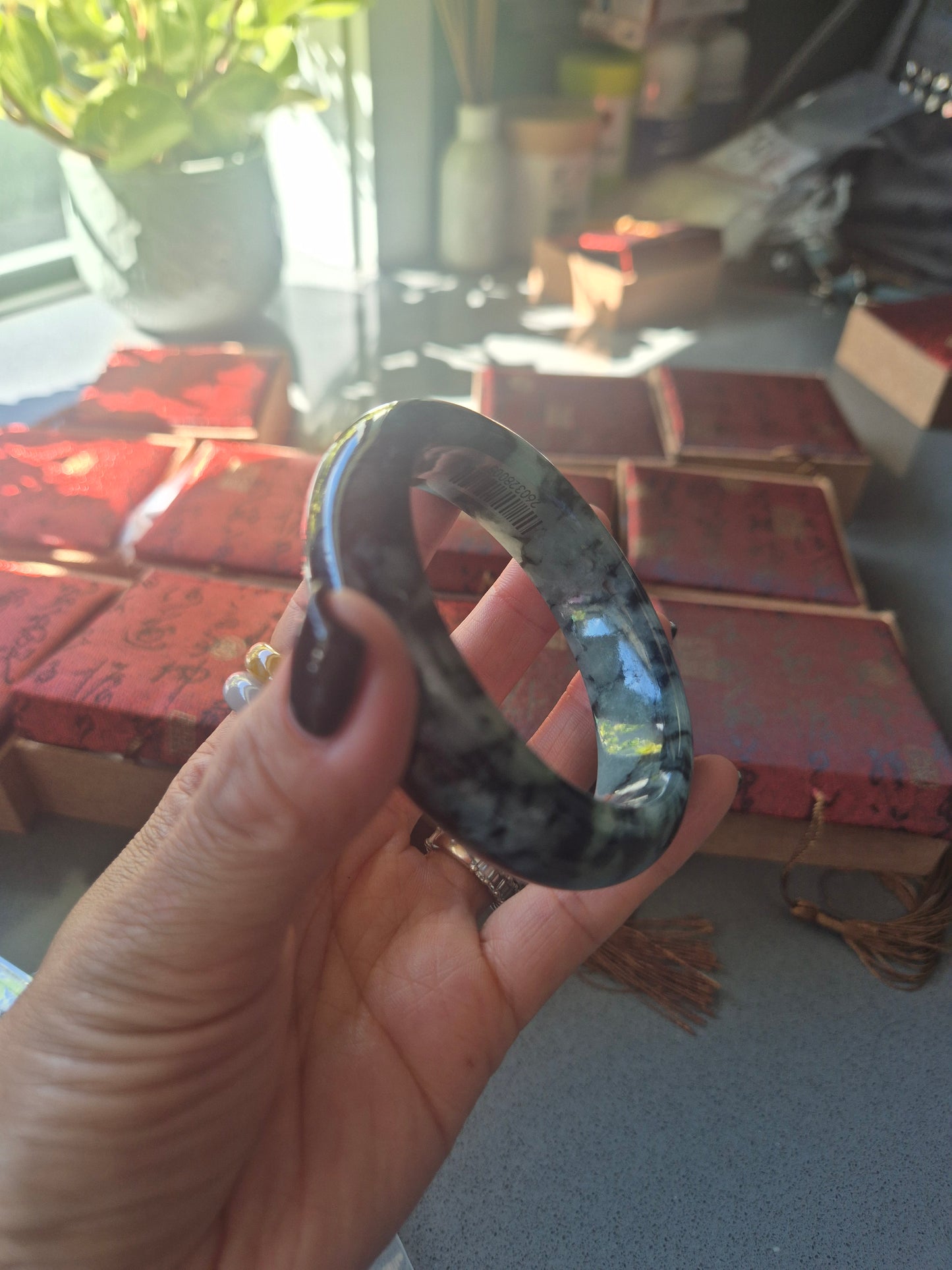 Midnight Jade Bangle 58.3mm