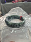Greeb Shadow Jadeite Jade Bangle 56mm