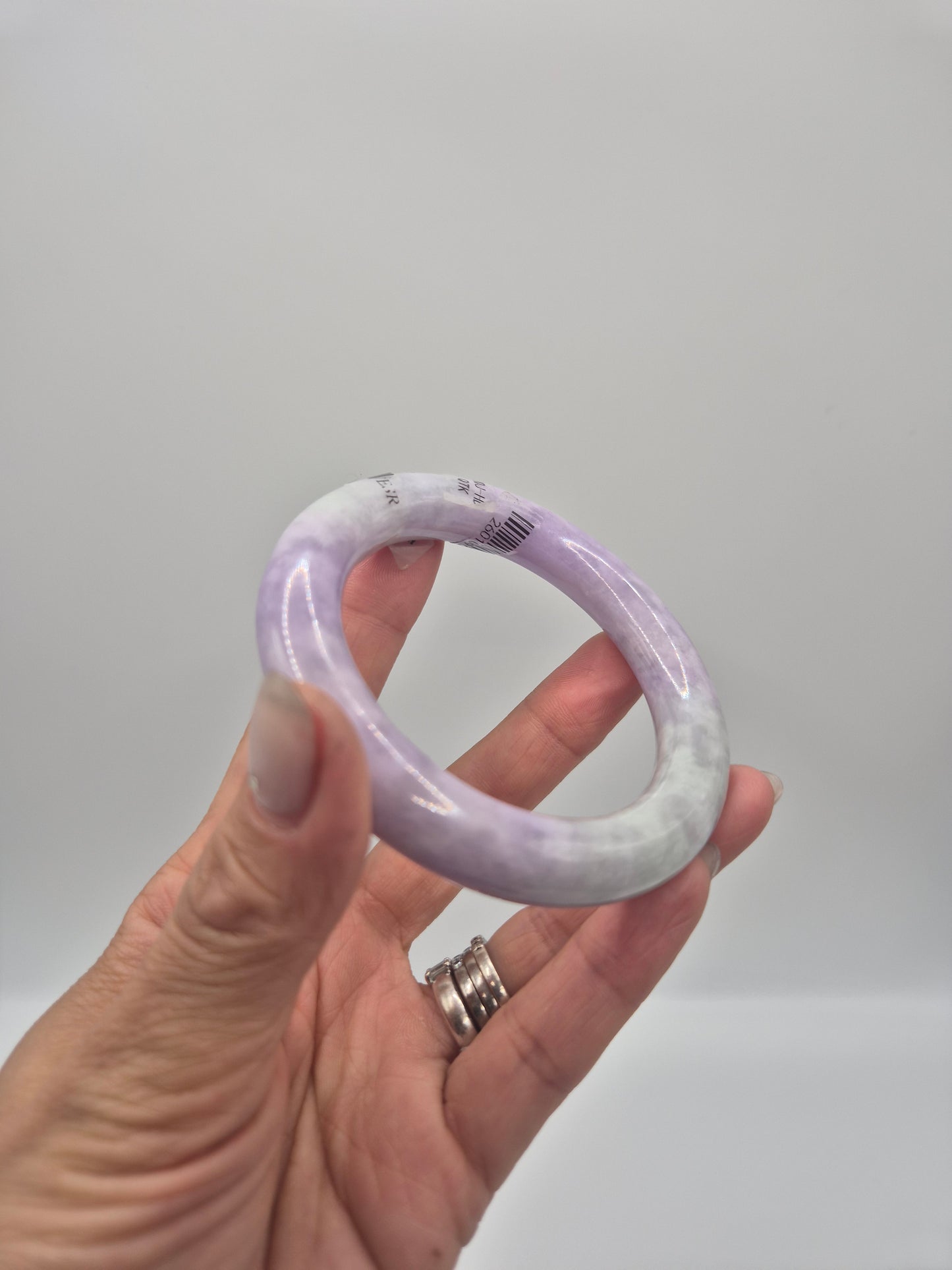 Lavender Whisper Jade Bangle 54.5mm