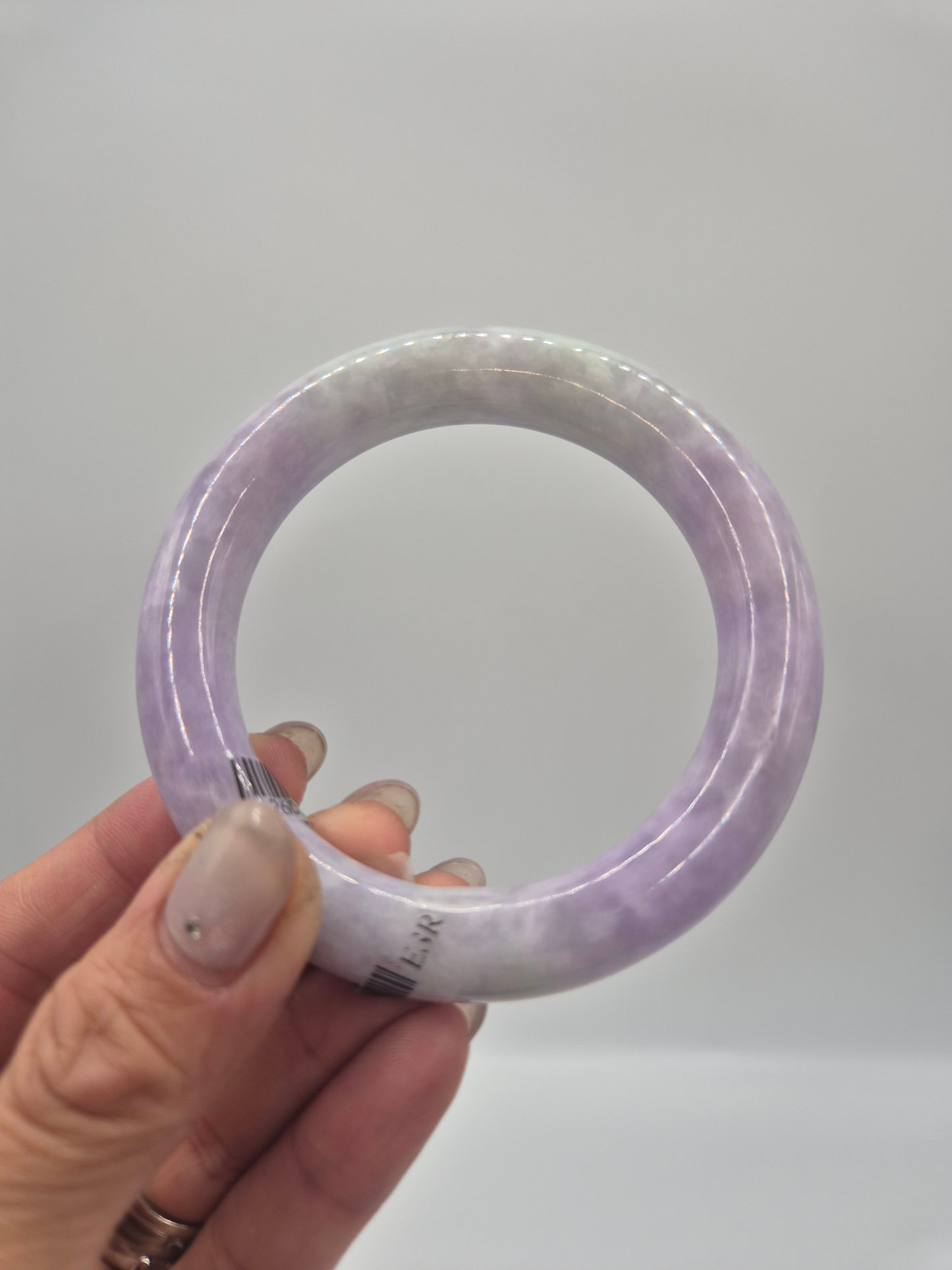 Lavender Whisper Jade Bangle 54.5mm