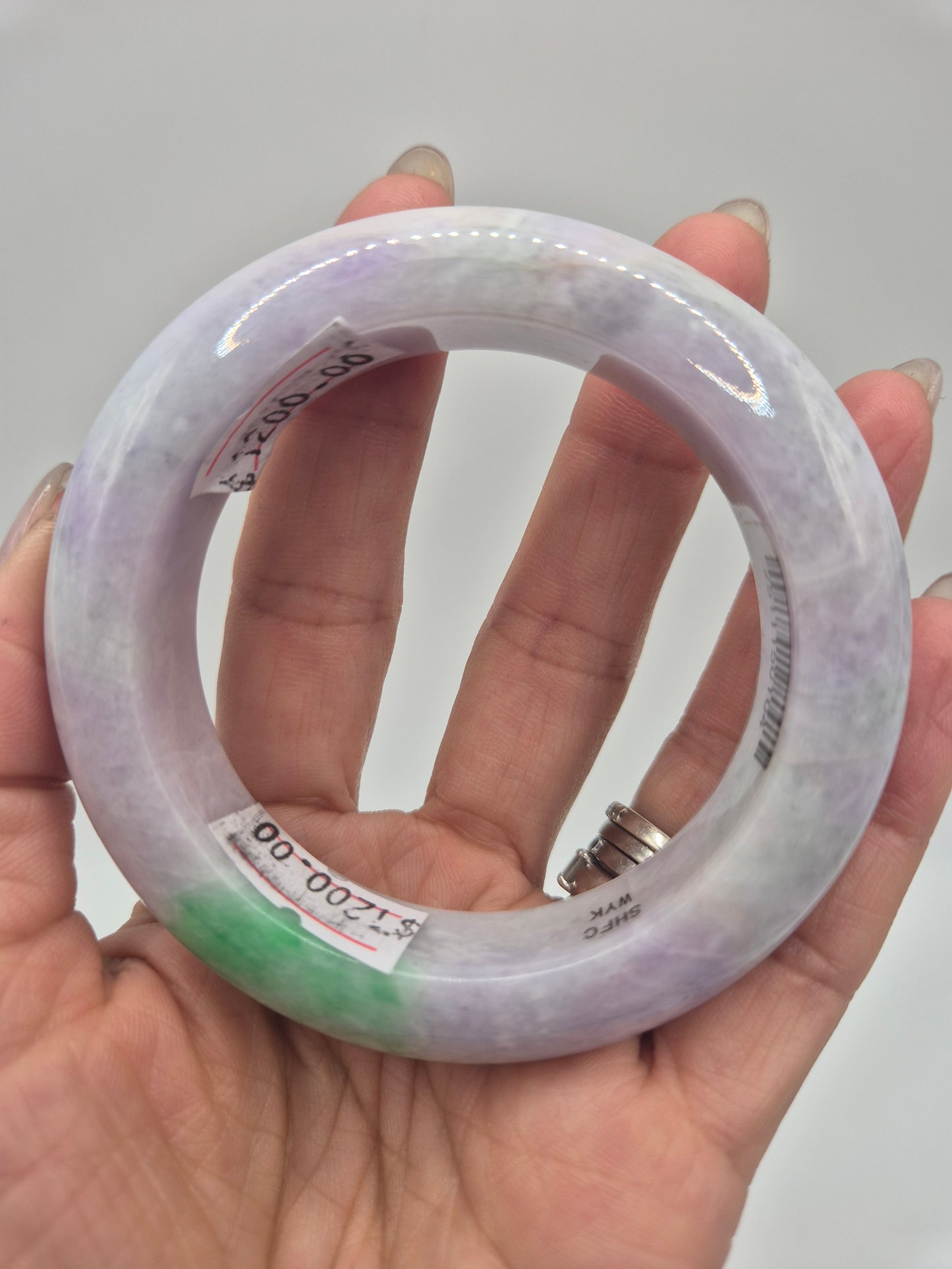 Spring Blossom Jade Bangle 53mm