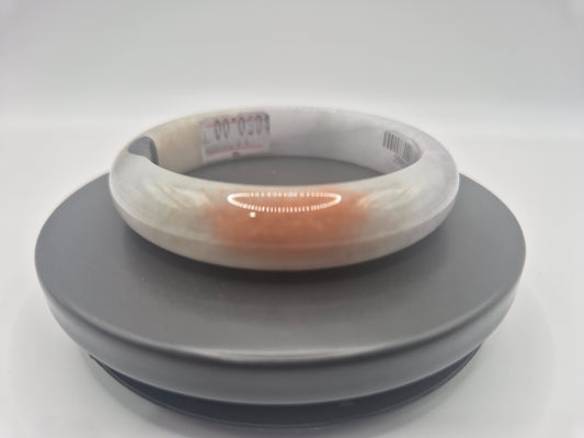 “Sunrise Blossom” Burmese Jadeite Bangle 58mm