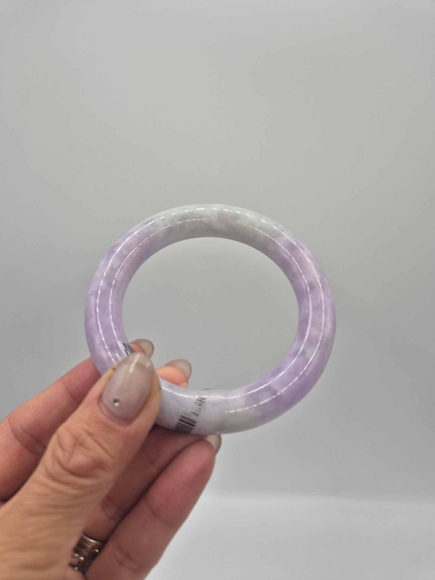 Lavender Whisper Jade Bangle 54.5mm